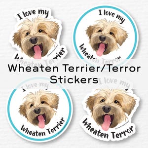 Wheaten Terrier Sticker / Soft-Coated Wheaten Terrier / Wheaten Terror Laptop Sticker  / Dog Breeds / Dog mom / Dog Kindle Sticker