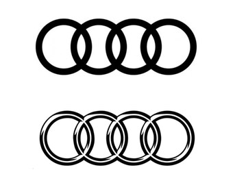 Stickers Audi (lot de 2)