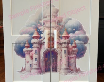 Brimnes Cabinet Cut File for Dress Up Castle Decal