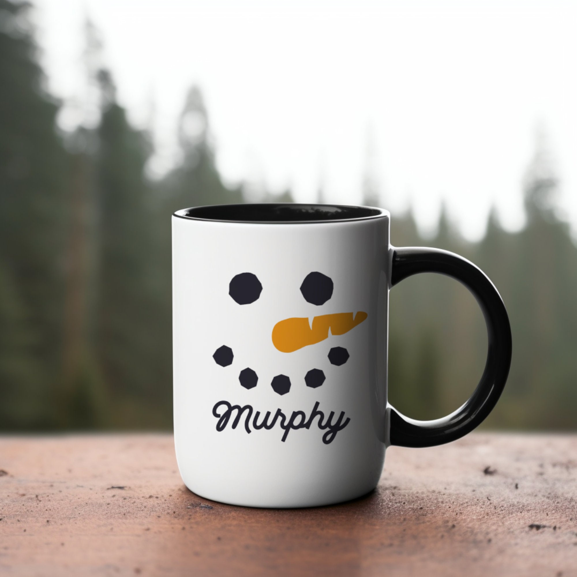 Personalized Snowman Face Mug, Cute Christmas Mug for Kids, Secret ...