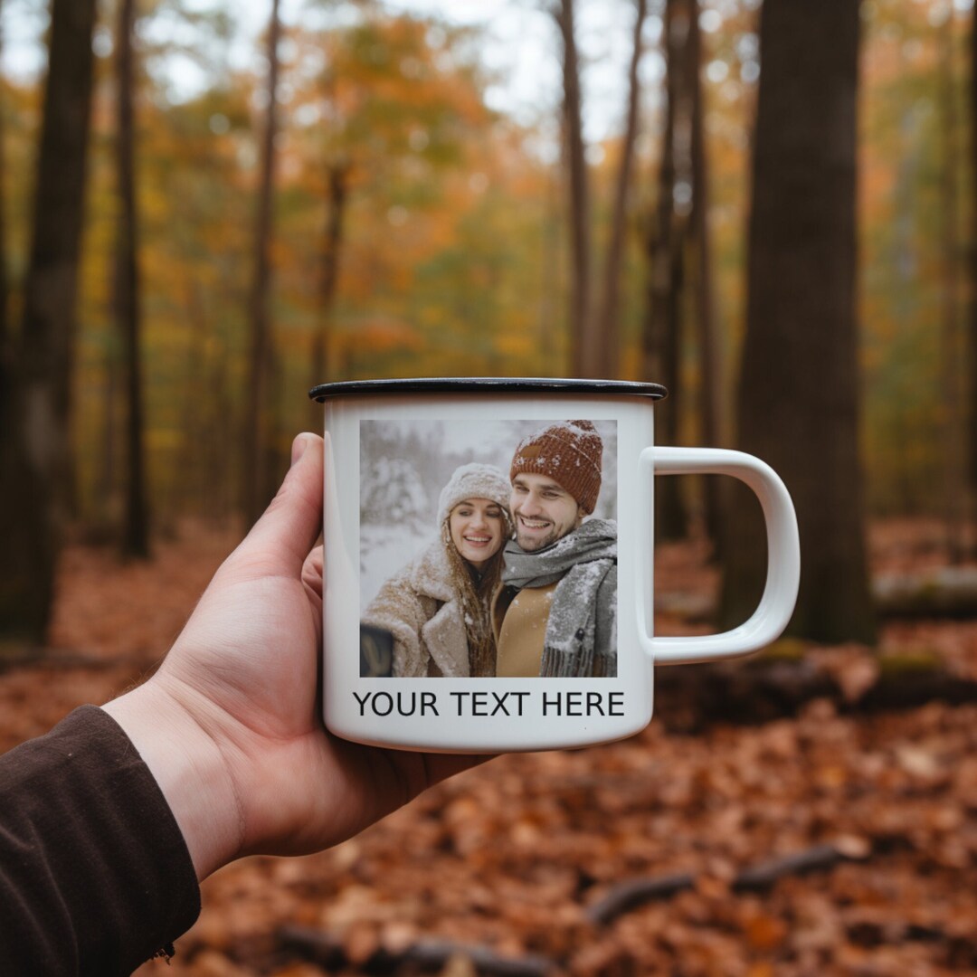 Custom Camping Mug With Photo Camping Mug Personalized Etsy