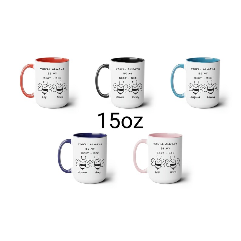 Personalized Custom Best Friend Mug, You'll Always Be My Bestie, Best-bee Cup, Gift for Bestie ...