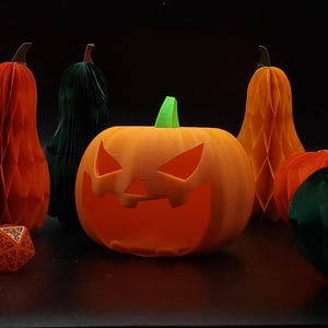 Spöklikt pumpatärningstorn – Halloween-bordsspel, PLA-plast
