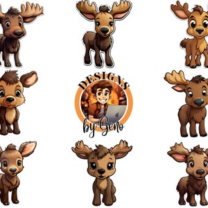 Moose Stickers