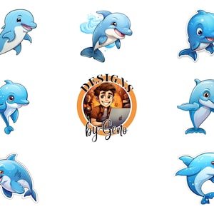 Baby Delfin Aufkleber