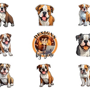 Bulldog Stickers