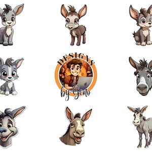 Adesivos de burro