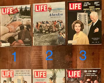 Variety of 30 Vintage Collectible 1960s Life Magazines - Pick Your Favorite!