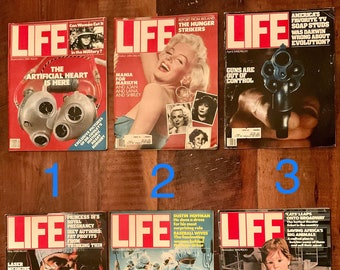 Variety of 30 Vintage Collectible 1980s Life Magazines - Pick Your Favorite!