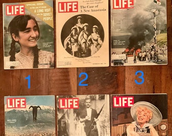 Variety of 30 Vintage Collectible 1960s Life Magazines - Pick Your Favorite!