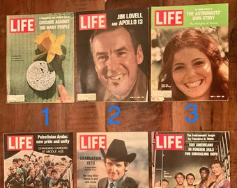 Variety of 30 Vintage Collectible 1970s Life Magazines - Pick Your Favorite!