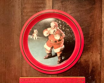 Bandeja para servir Coca-Cola vintage de 1988: ¡en buen estado!