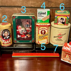 Vintage Collectible Decor Tin Canisters- Pick Your Favorite!