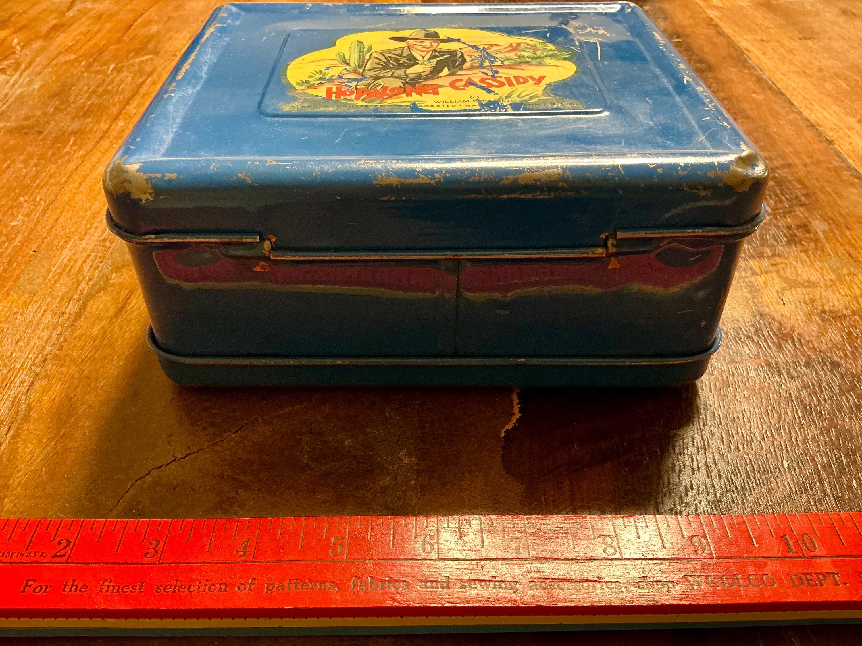 Suspended 4th OUR LUNCH BOX ★レアCDサイン入り Vintage 1950s Collectible Hopalong Cassidy Advertising Lunch Box