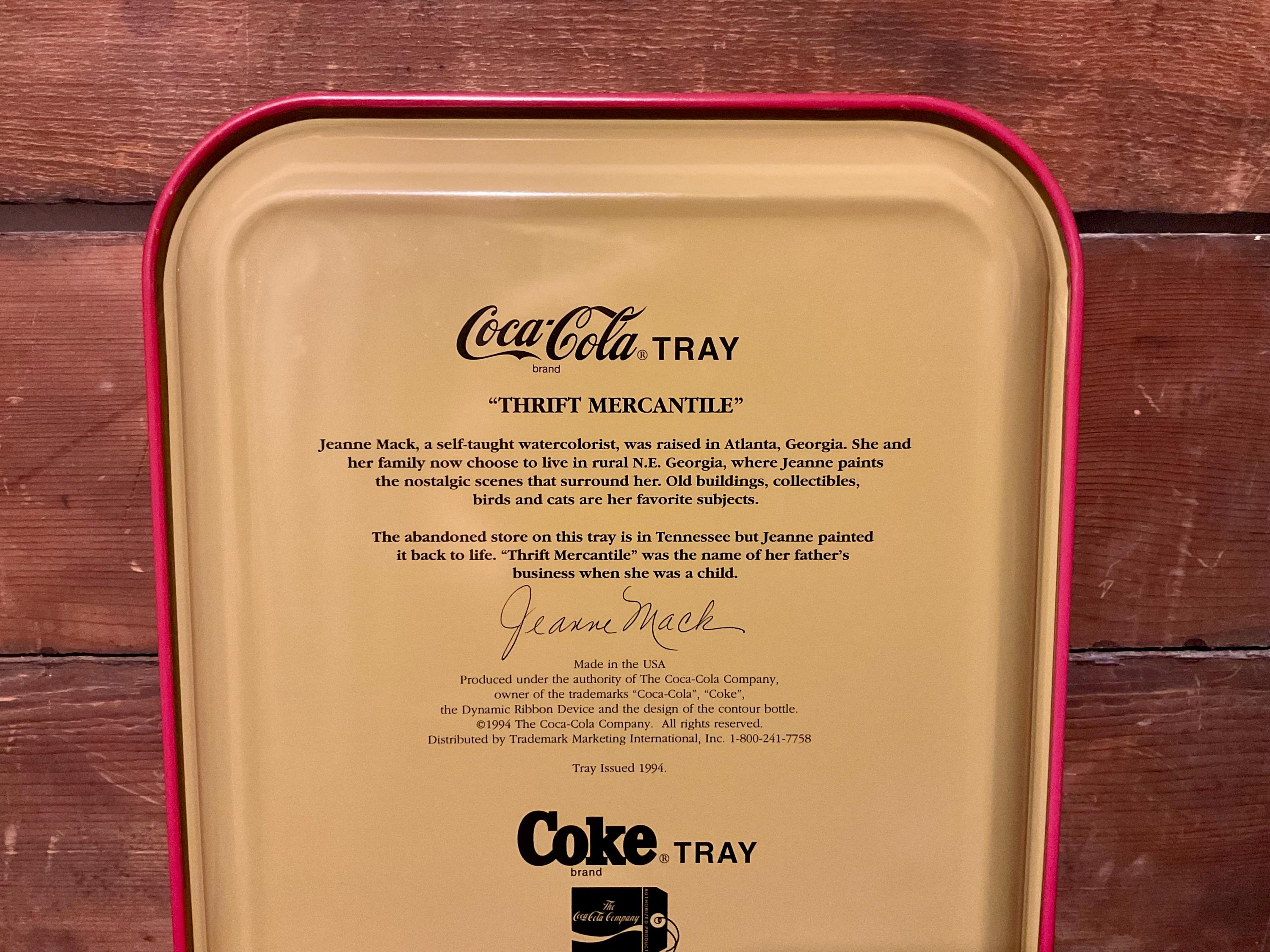1994 年製ヴィンテージ コカコーラ サービング トレイ - 状態良好