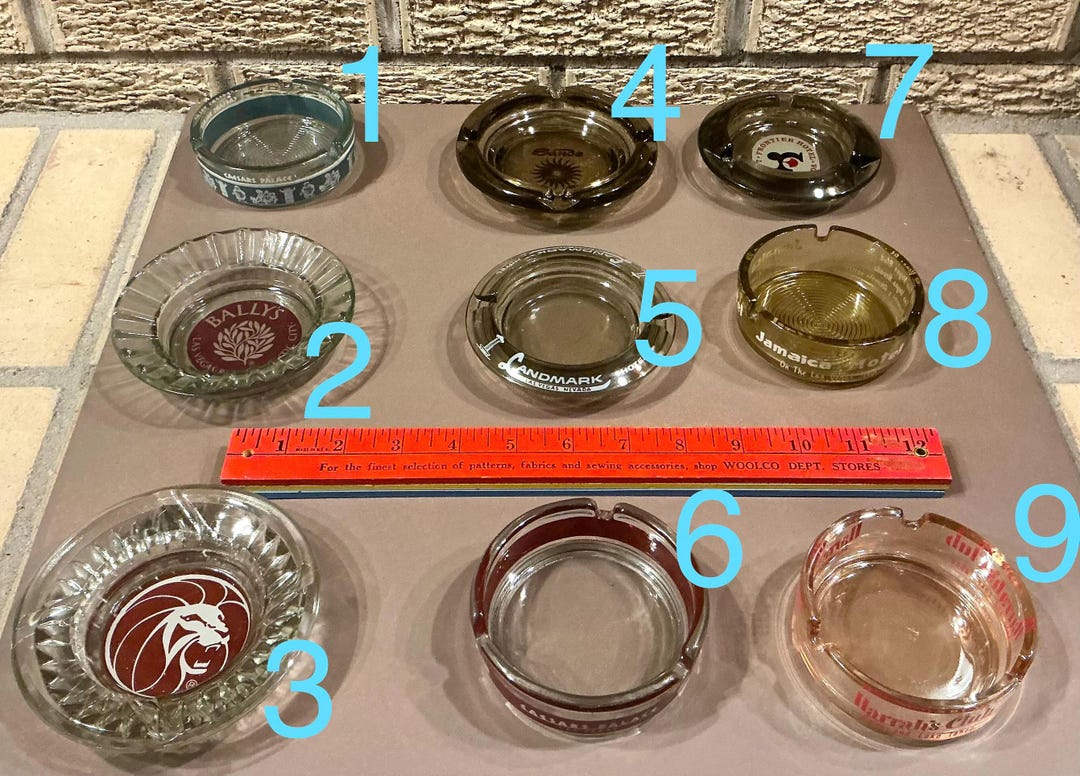 Vintage Collectible Las Vegas Advertising Ashtrays- Pick Your