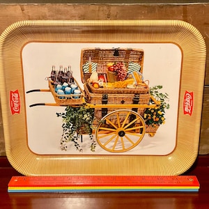 Vintage Coca-Cola-dienblad uit de jaren 1950, uitstekende staat!