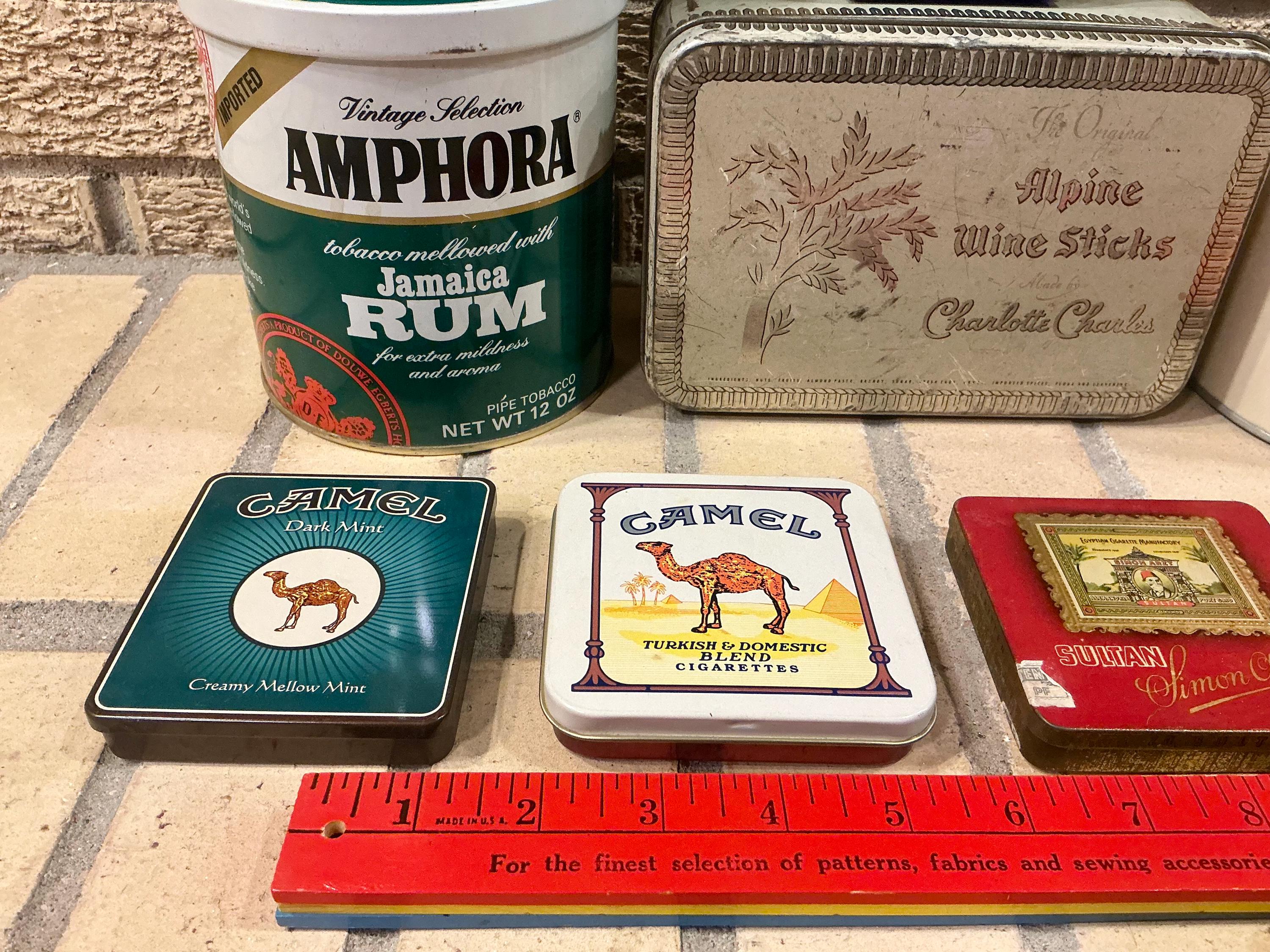Collectible Tobacco Tin Canisters - Pick Your Favorite!