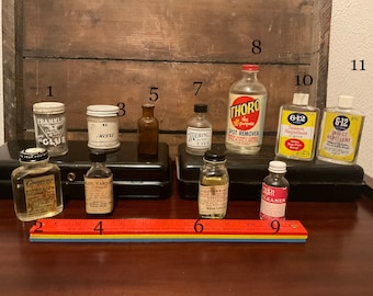 Vintage Glass Bottles and Jars- Pick Your Favorite!