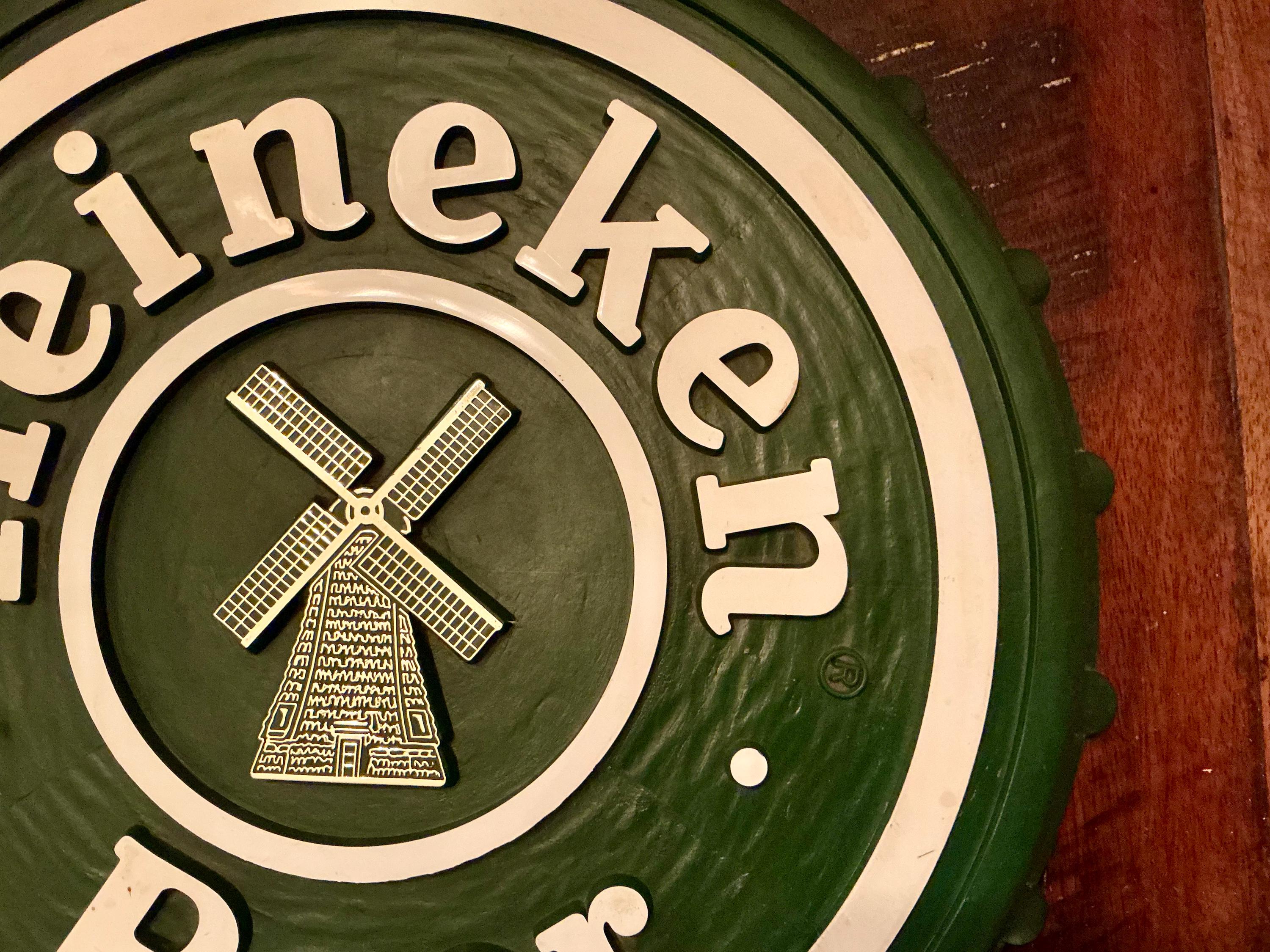 Vintage 1983 Heineken Beer Advertising Sign - Etsy