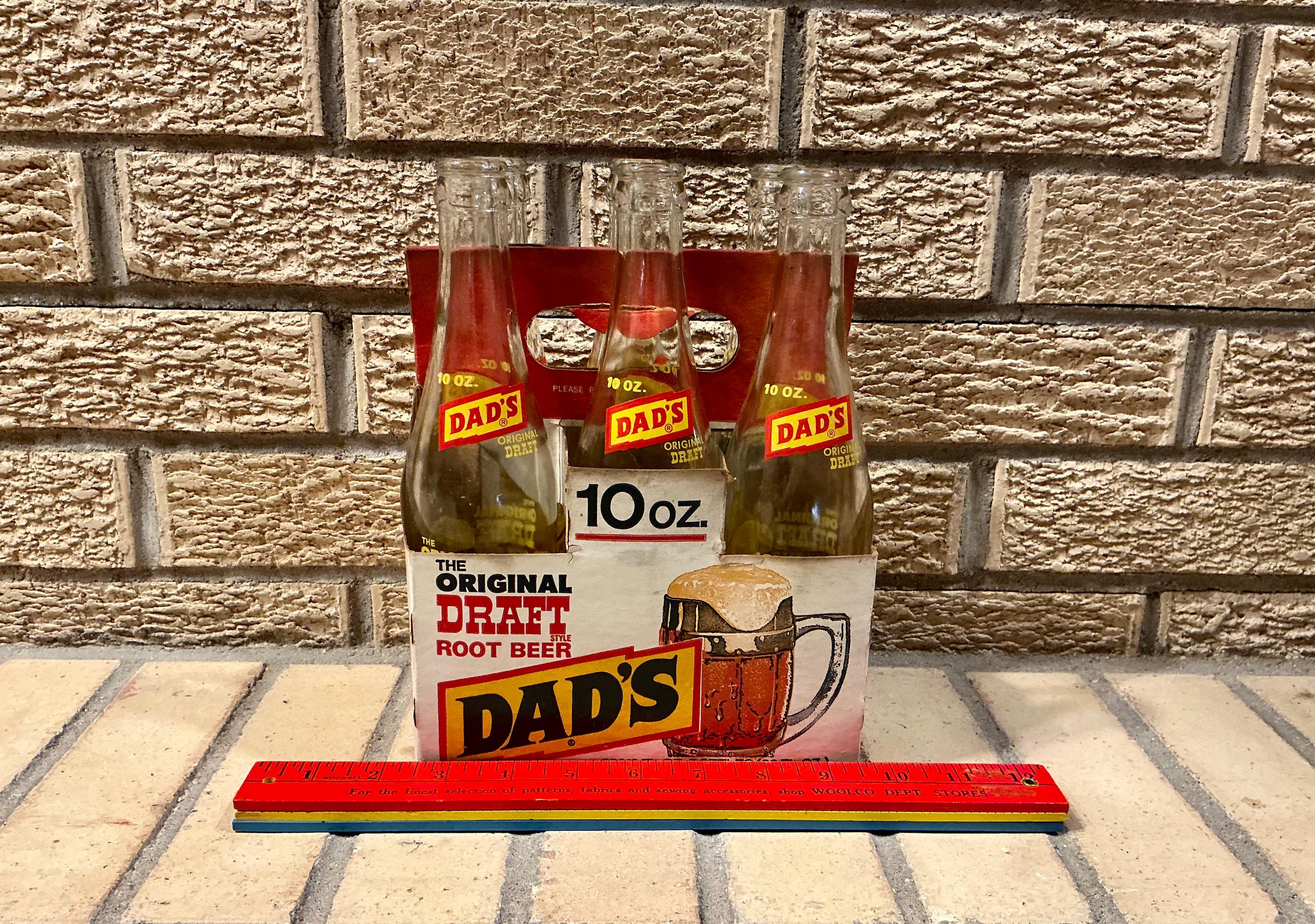 Vintage Collectible 1970s Dad's Root-beer Soda Advertising 6 Pack