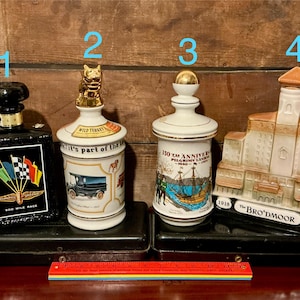 Vintage Bourbon Decanters from the 1960s and 1970s-Pick Your Favorite!
