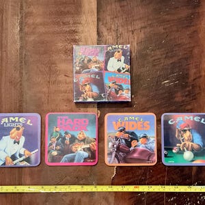 1992 Vintage Camel Joe Coasters - Set of Four!