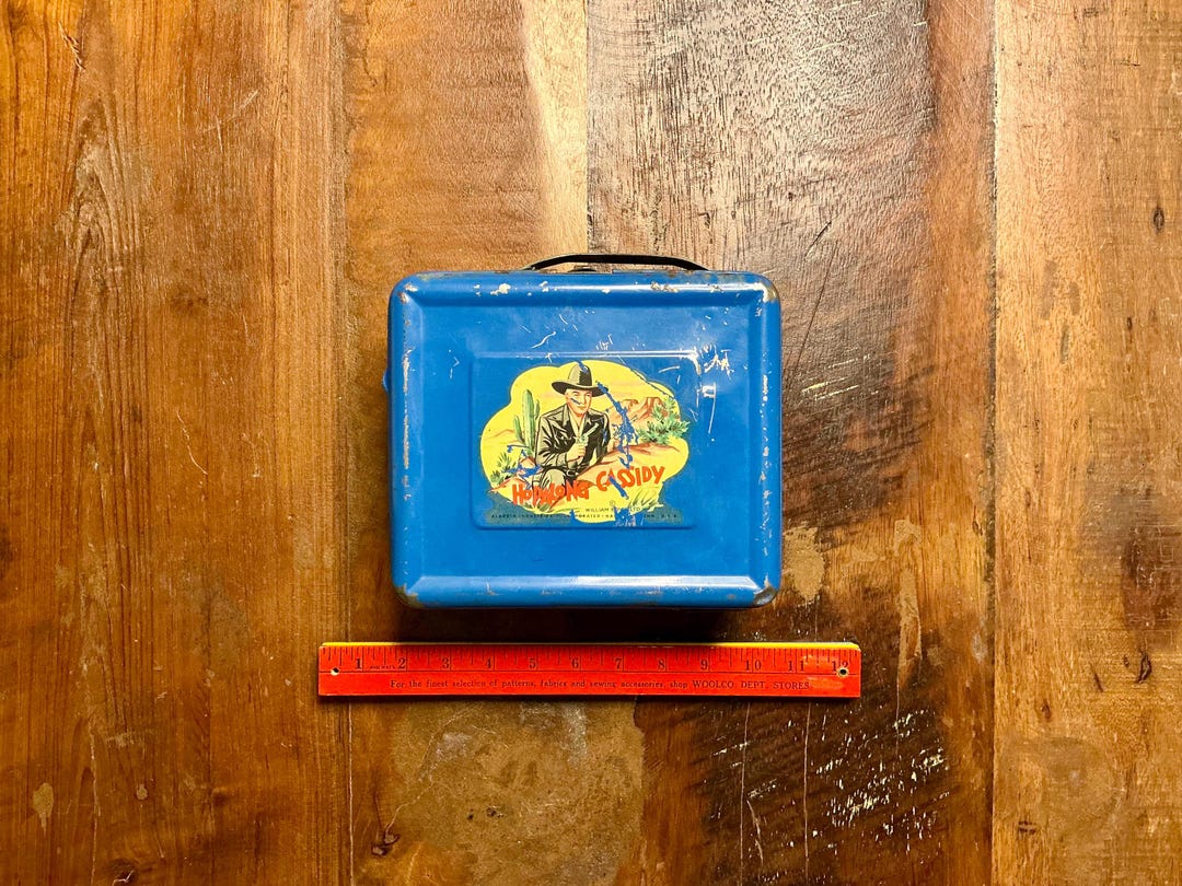 Vintage 1950s Collectible Hopalong Cassidy Advertising Lunch Box