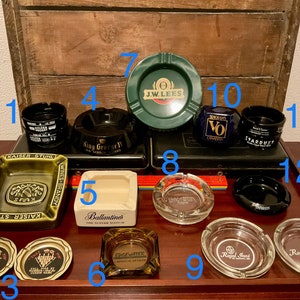 Vintage Collectible Advertising Ashtrays- Pick Your Favorite!