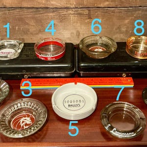 Vintage Collectible Las Vegas Advertising Ashtrays- Pick Your Favorite!