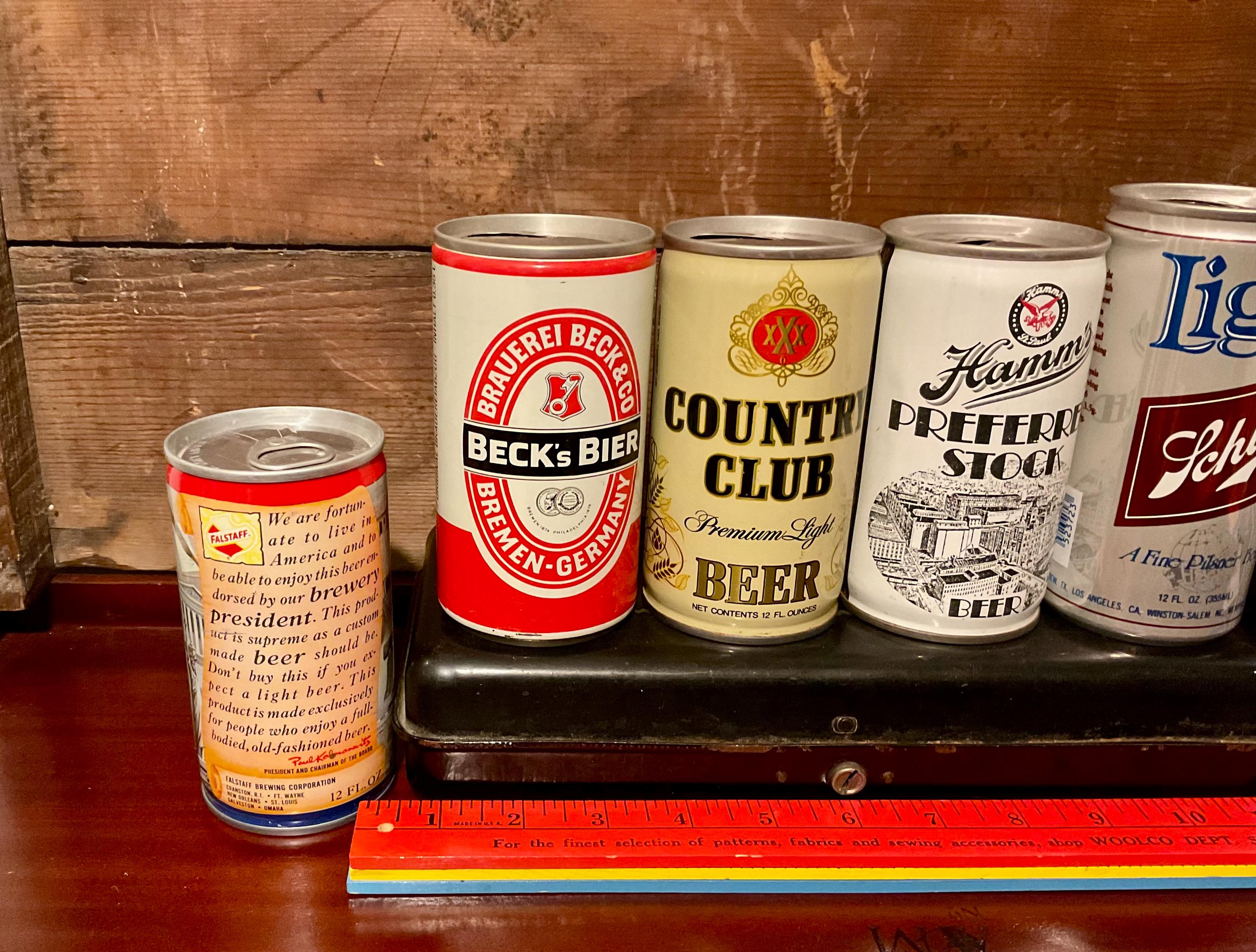 ビンテージ コレクター向けビール缶 6 個セット - すべて 1 つの価格