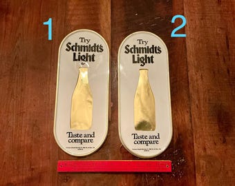 Vintage 1981 Schmidts Light Beer Bar Sign