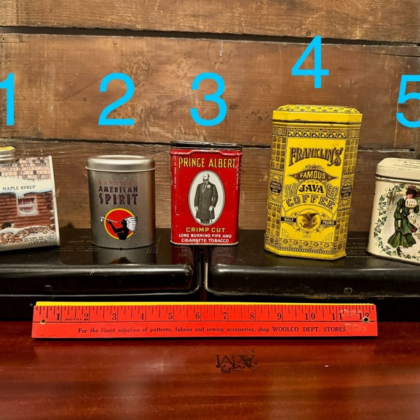 Vintage Collectible Decor Tin Canisters- Pick Your Favorite!