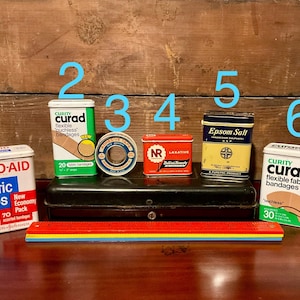 Collectible Vintage Medical Tin Canisters- Pick Your Favorite!