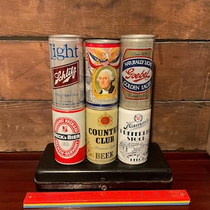 Lot of 6 Vintage Collectible Beer Cans - One Price For All!