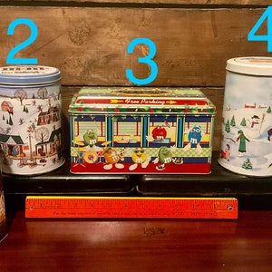 Vintage Collectible 1990s Candy Tin Cansiters-Pick your favorite!