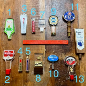 Manijas de grifo publicitarias de cerveza Budweiser vintage: ¡elige tu favorita!