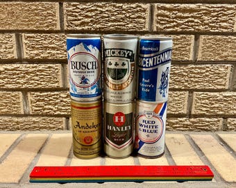 ビンテージ コレクター向けビール缶 6 個セット - すべて一律価格