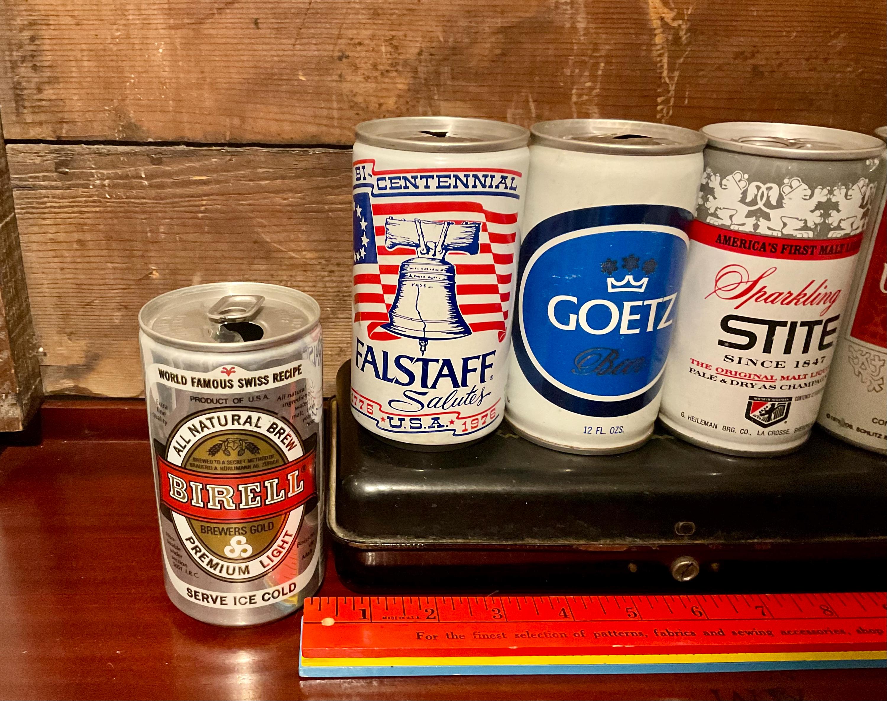 ビンテージ コレクター向けビール缶 6 個セット - すべて 1 つの価格