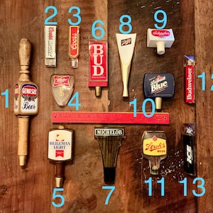Vintage Collectible Beer Advertising Tap Handles - Rare Bar Pieces!