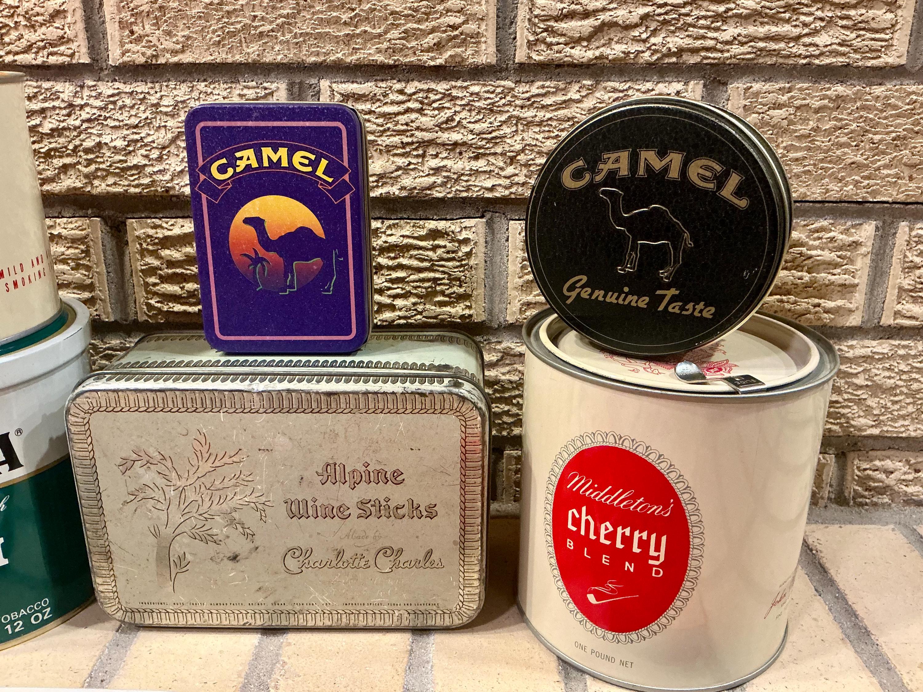 plain tobacco tins Collectible Tobacco Tin Canisters - Pick Your Favorite!