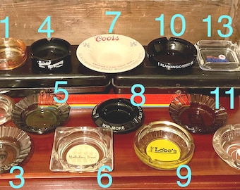 Vintage Collectible Advertising Ashtrays- Pick Your Favorite!