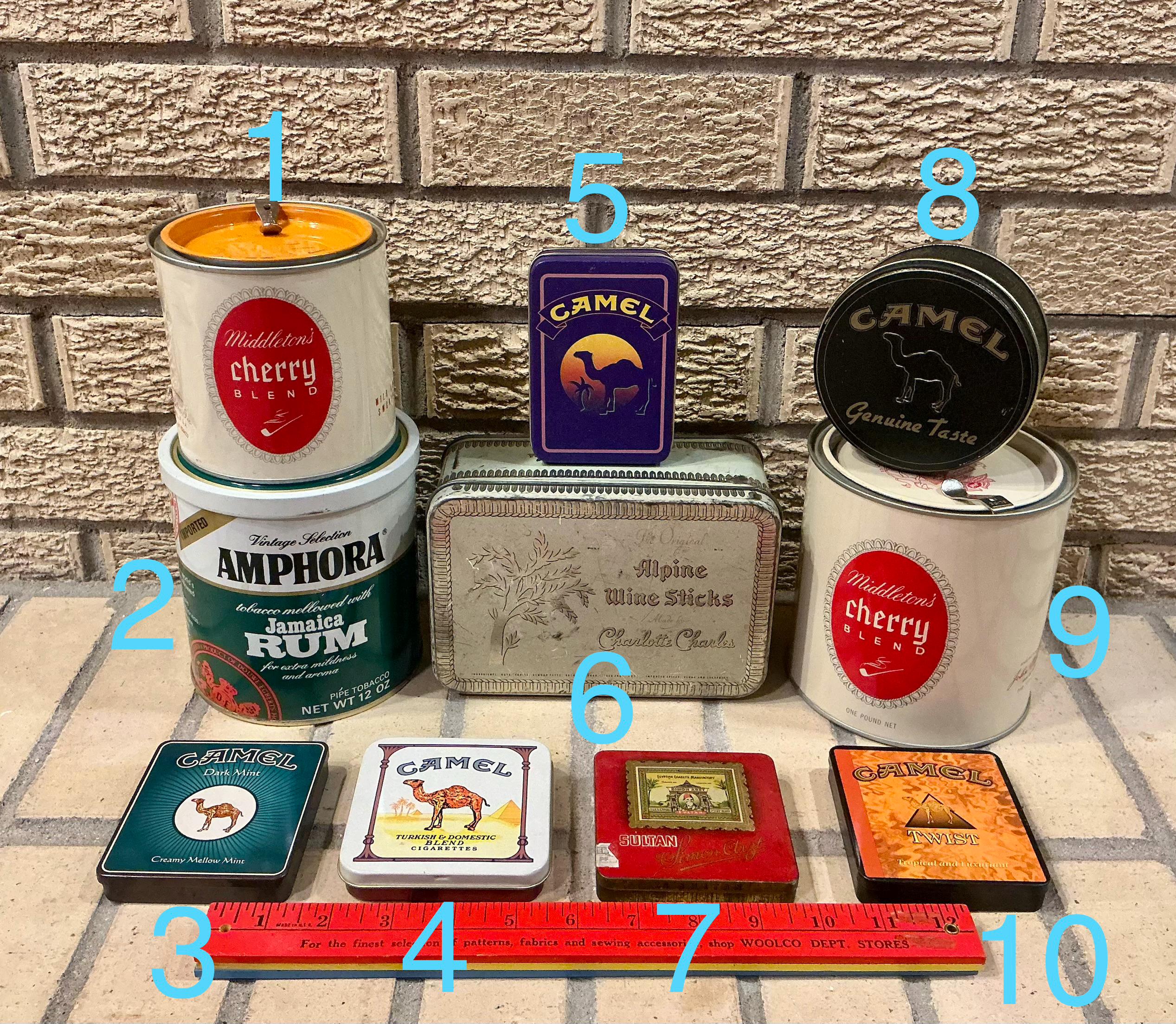 antique tobacco tins value Collectible Tobacco Tin Canisters - Pick Your Favorite!