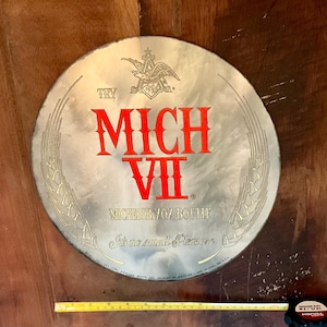 Espejo vintage de cerveza Michelob Anheuser-Busch: ¡una pieza genial!