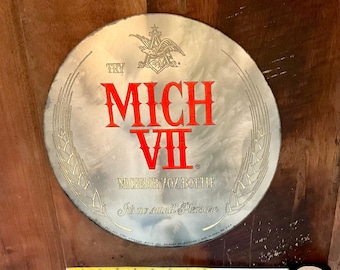 Vintage 1980er Jahre Michelob Bier Werbespiegel