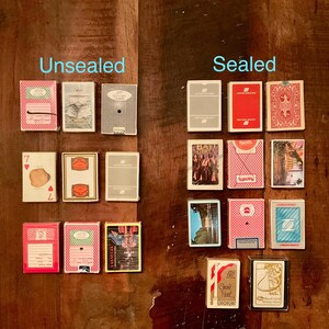 Variety of Vintage Collectible Casino and Advertising Playing Cards - Pick Your Favorite! Buy 3, Get 1 Random Free!