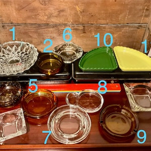 Vintage Mid Century Modern Ashtrays- Pick Your Favorite!