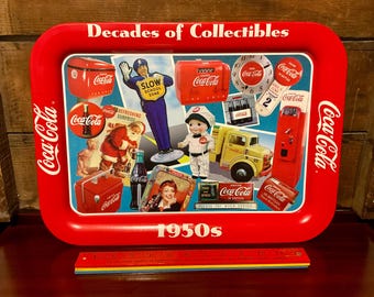 ヴィンテージ 1976 コカコーラ トレイ 限定版 メタルサービングトレイ