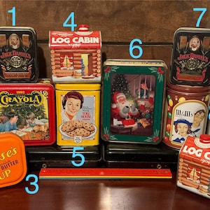 Vintage Collectible Decor Tin Canisters- Pick Your Favorite!