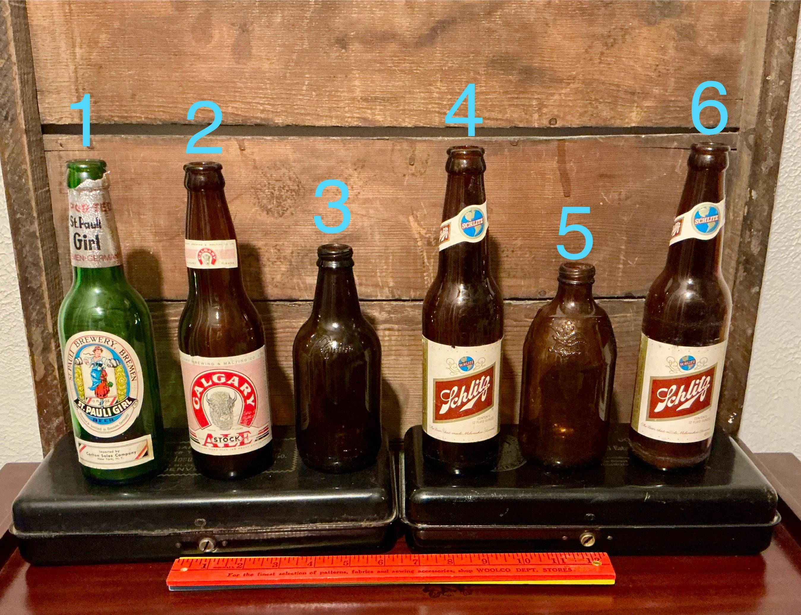 ビンテージのコレクター向けビール瓶 - お気に入りを選んでください